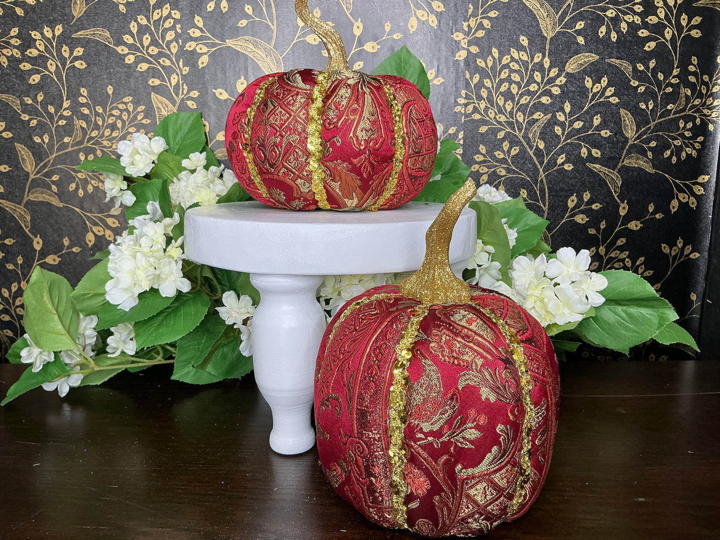 Burgandy Jeweled pumpkin, Mark Roberts