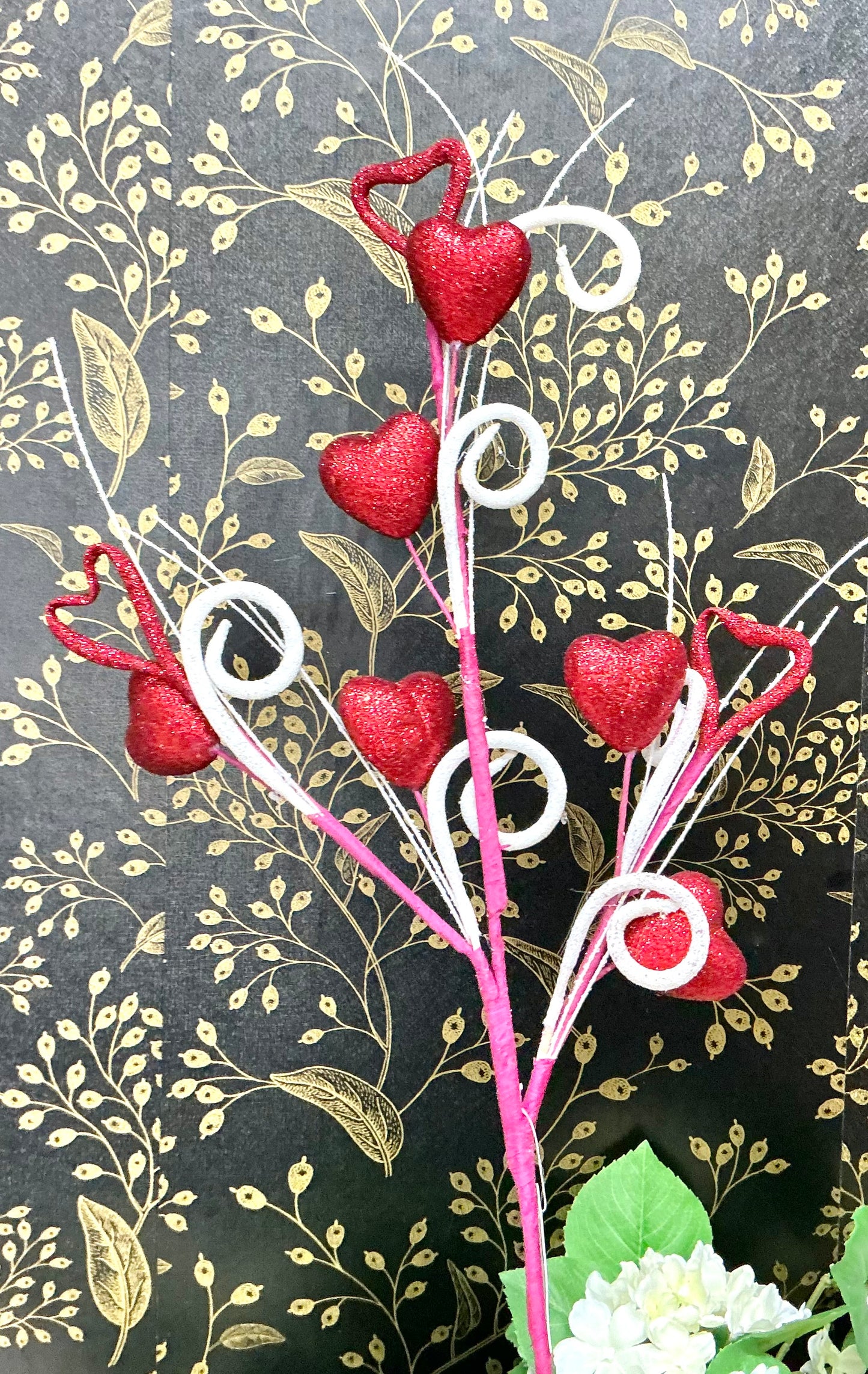 Valentine Heart Curly Spray
