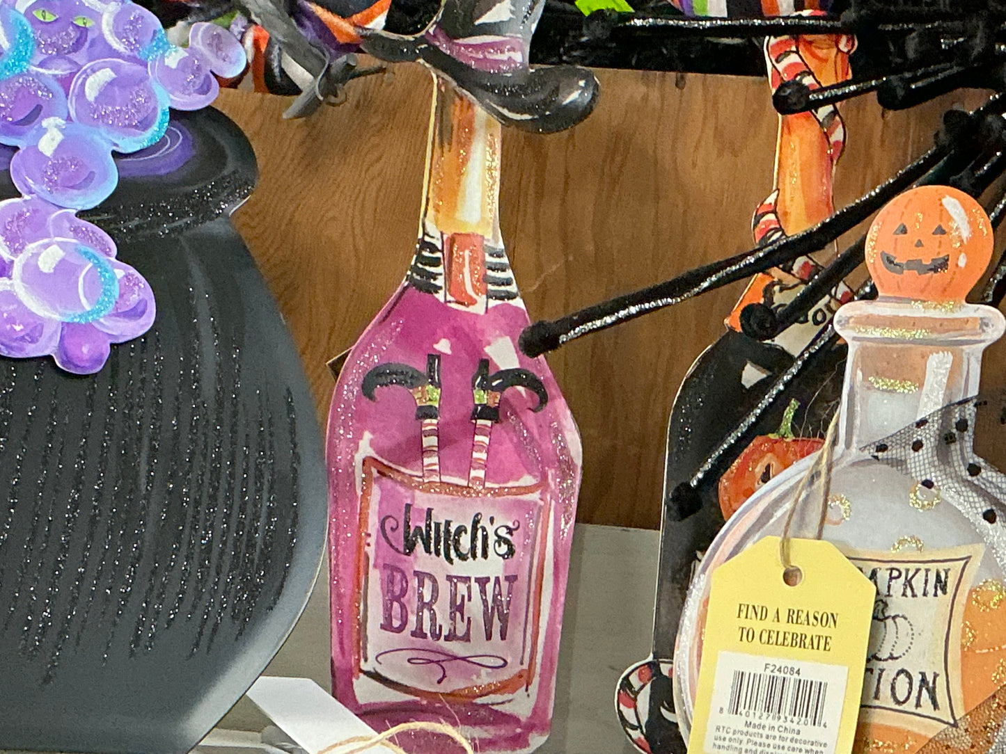 Spooky Wine Bottles, Round Top Collection