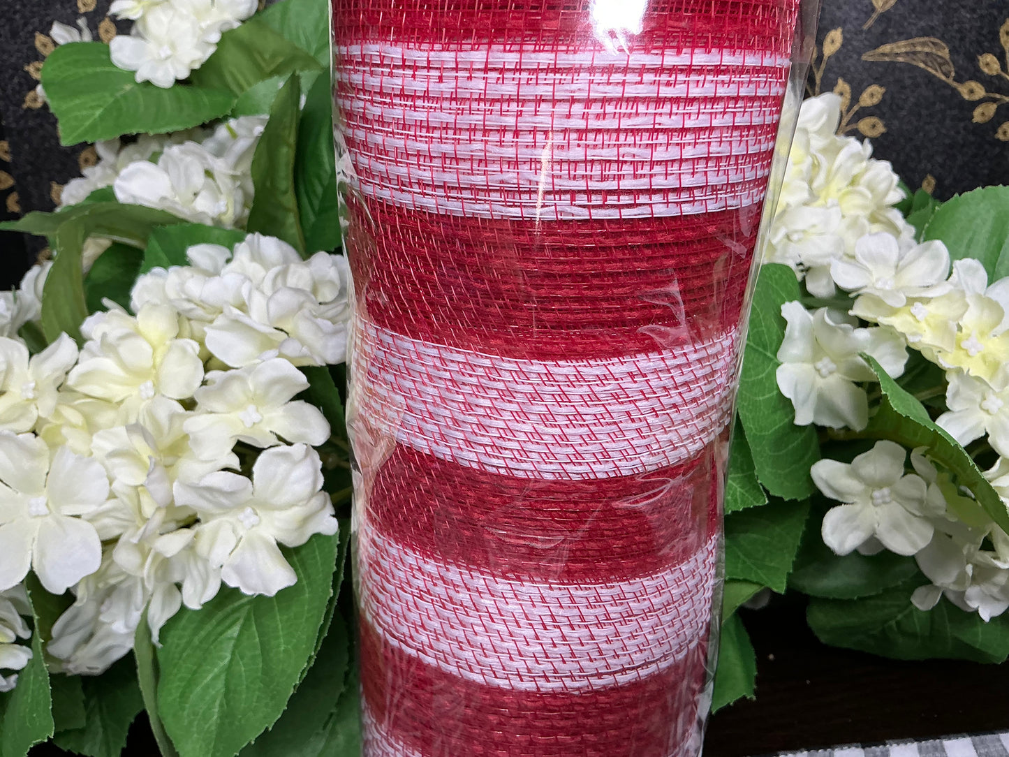 Red/White Stripes Mesh