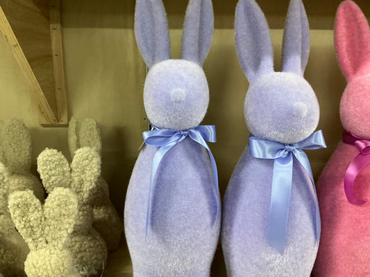 Flocked Bunny - 18.5” - 4540706