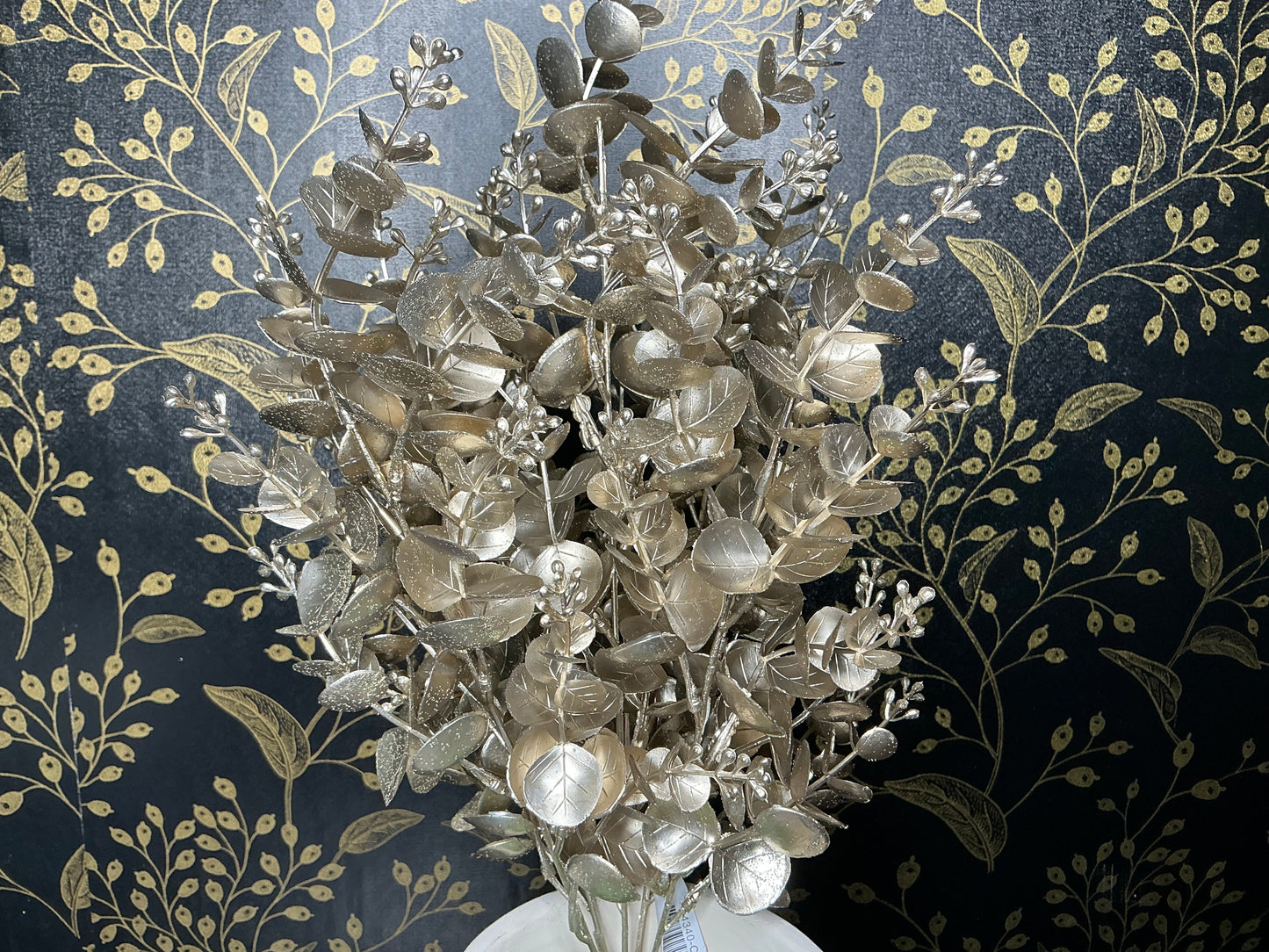 Champagne Glitter Eucalyptus, 84340-CHAMP