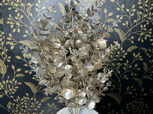 Champagne Glitter Eucalyptus, 84340-CHAMP