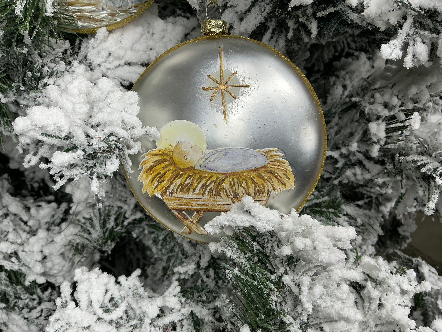 Painted Round ornament, Holy night, 9750693