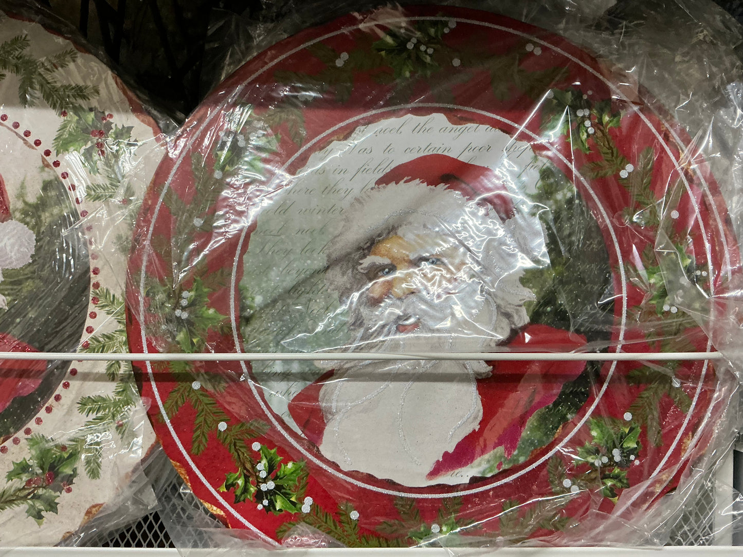 Vintage Santa wreath sign, MD0740