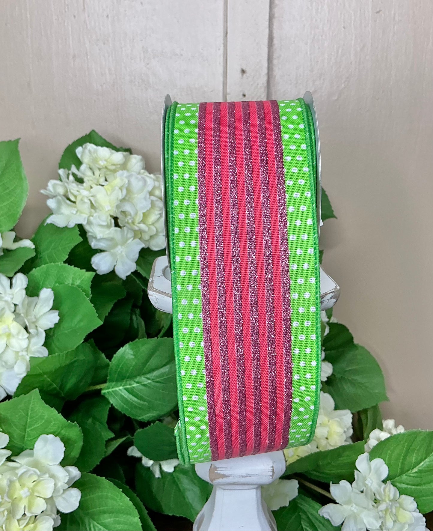 Pink stripe/Green dot ribbon, RGF156609
