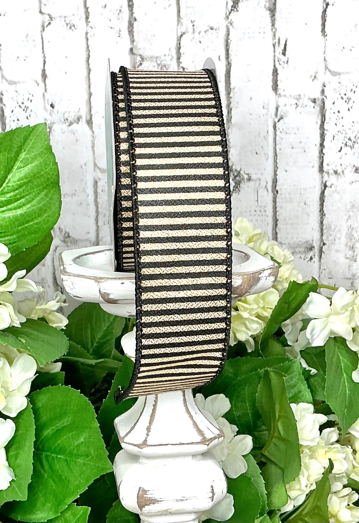 Black and gold horizontal striped ribbon, RGC138908