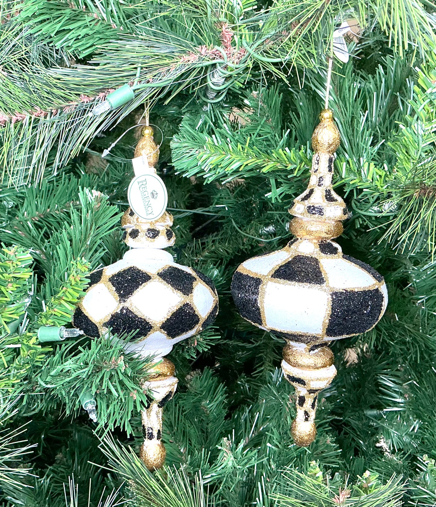Harlequin Glitter Kismet Ornament, MTX72821, set