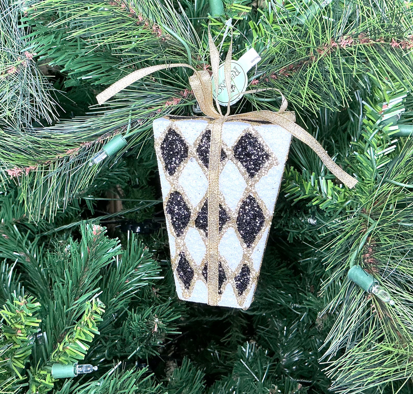 Harlequin Gift ornament, MTX72823