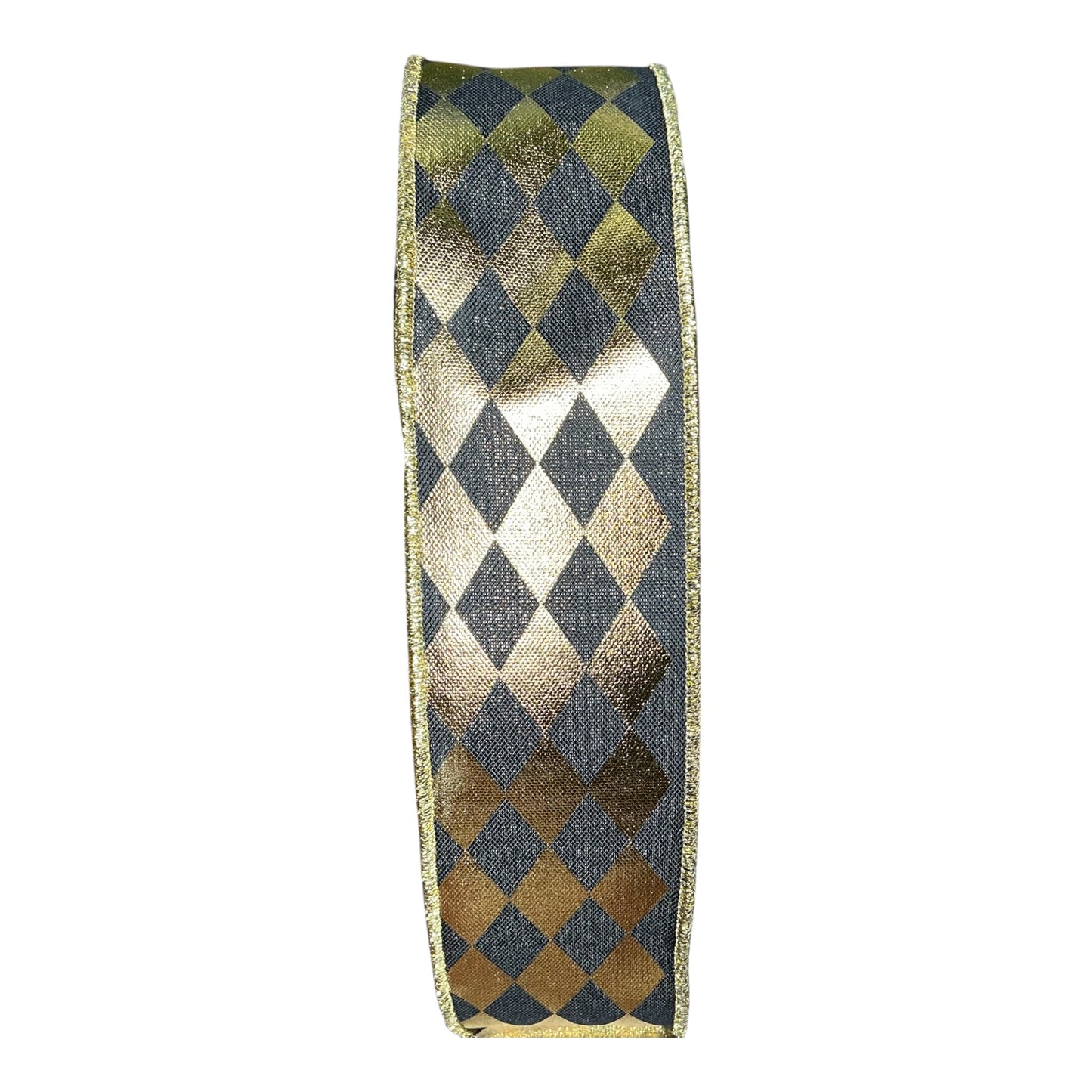 Black/Gold Harlequin Ribbon - D’Lux