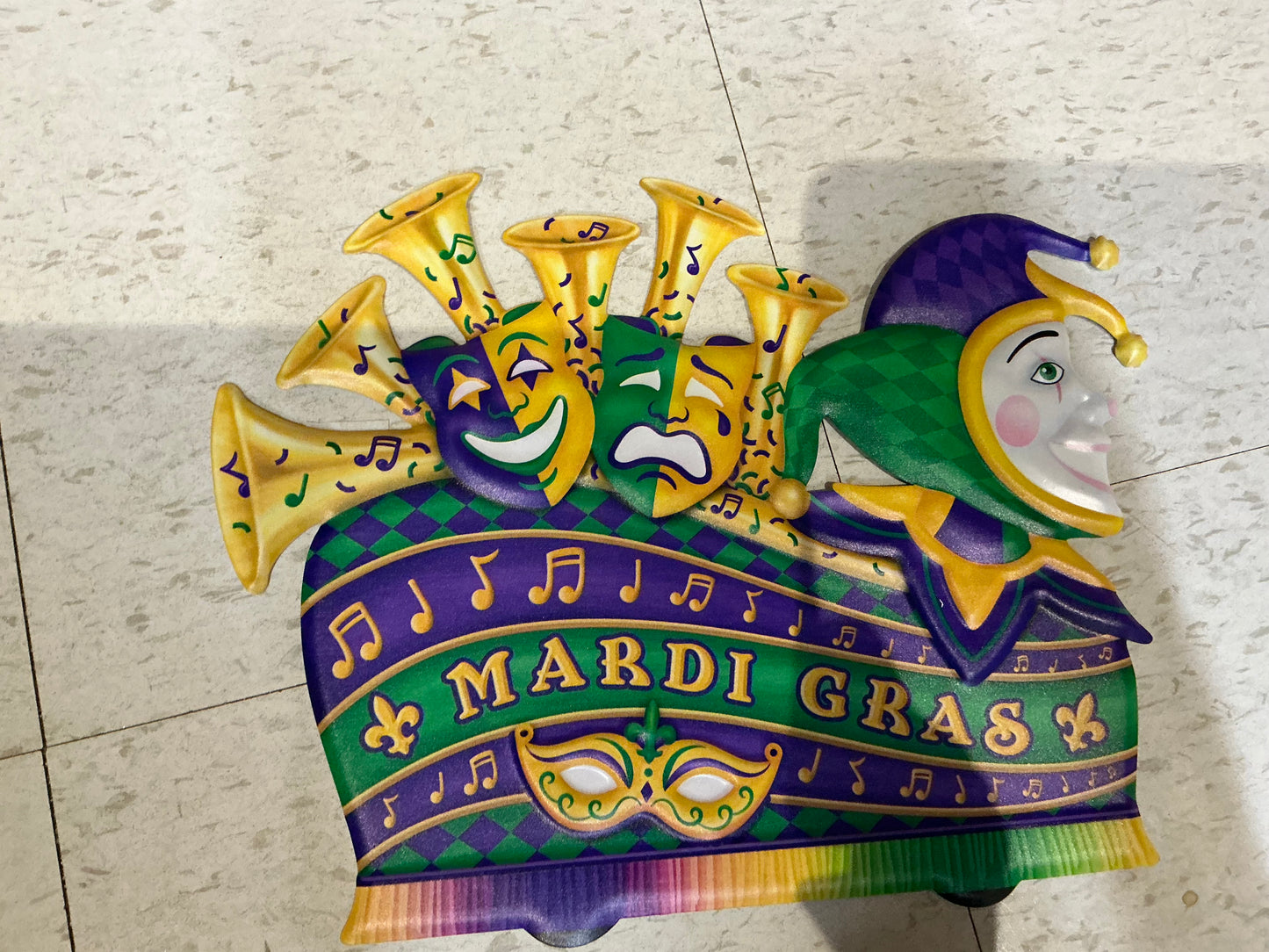 Mardi Gras Music Sign - MD1108