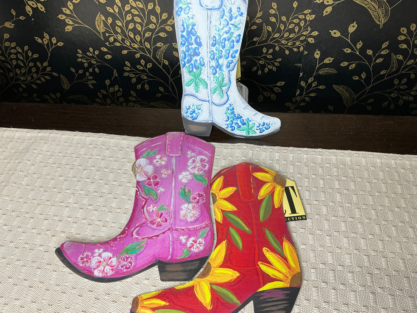 Small Flower Boots - Round Top Collection
