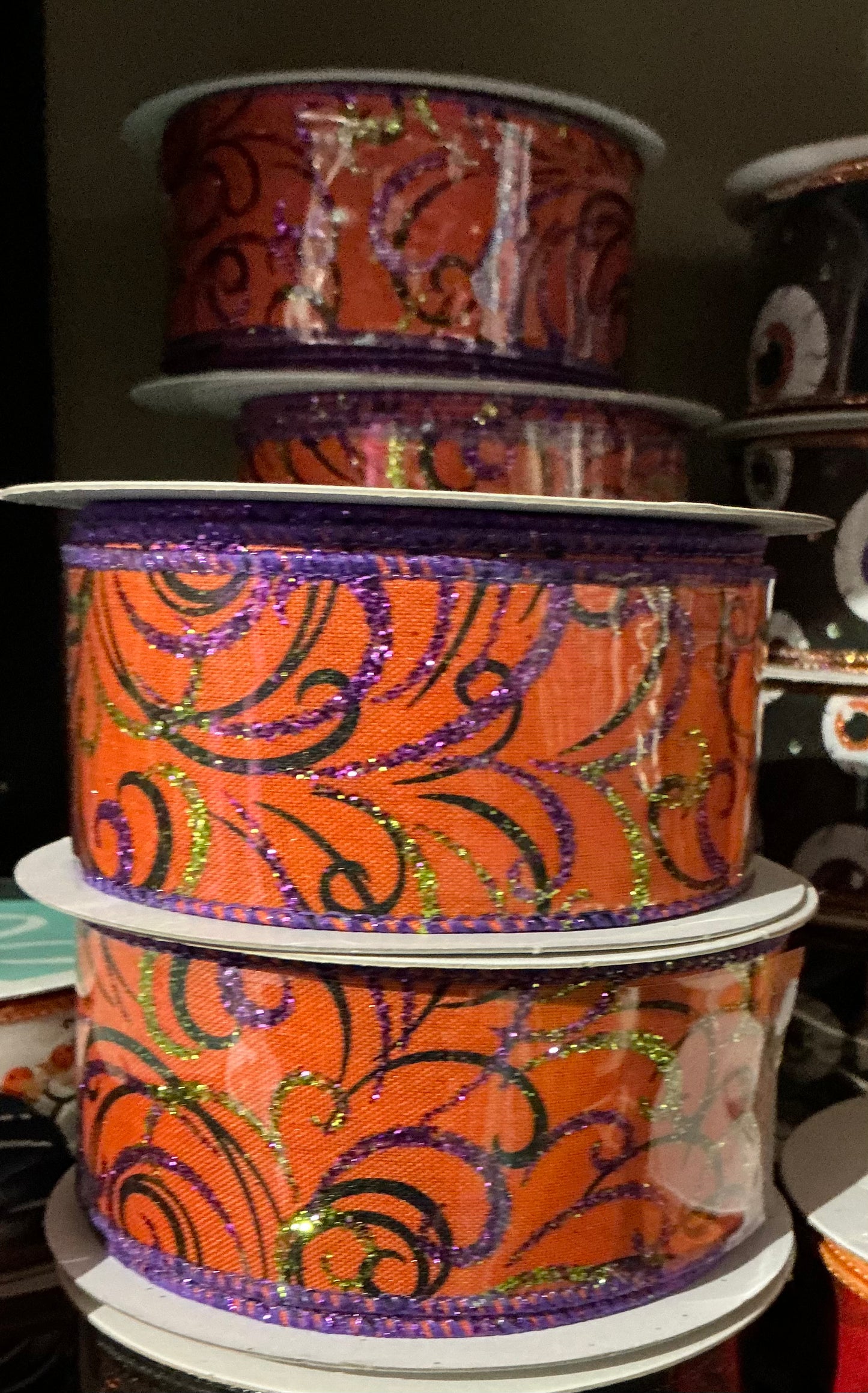 Orange Swirl Ribbon