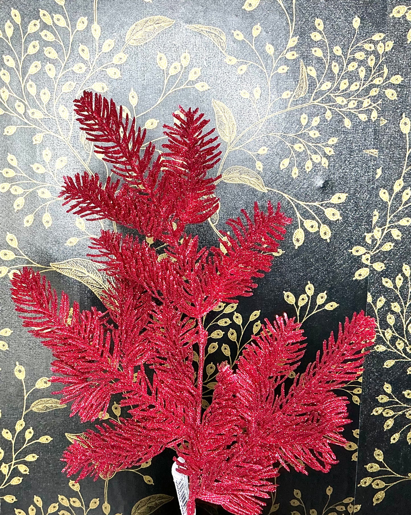 Burgundy Noble fern Spray, XS250905