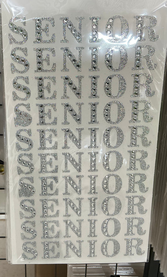 1” “Senior” Sticker page, silver, MD102026