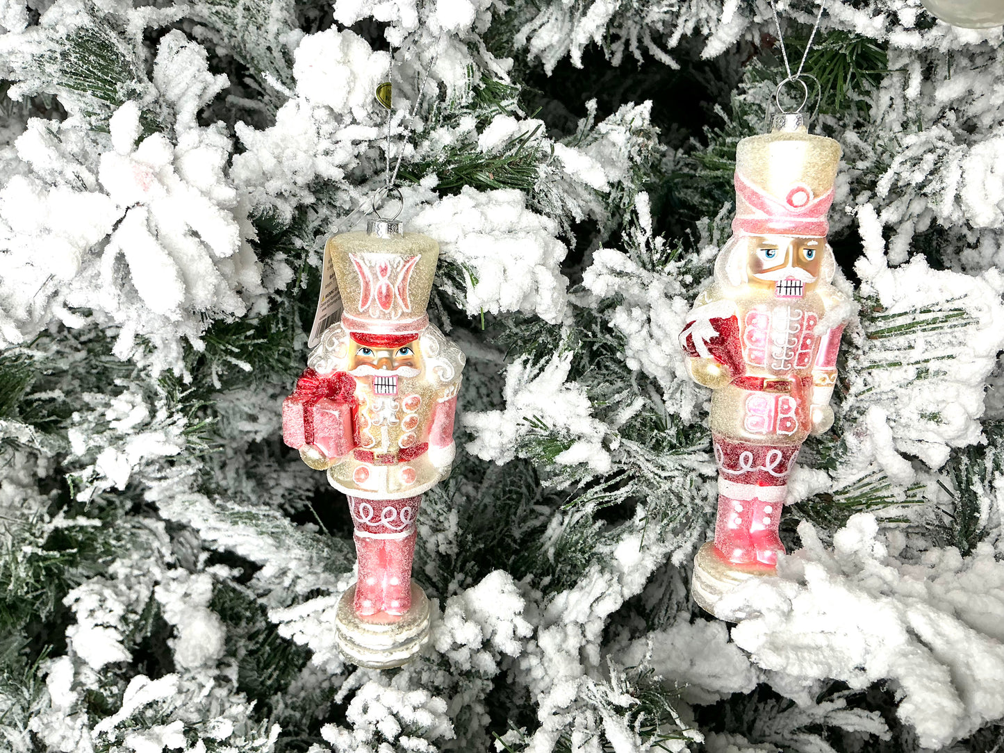 Nutcracker Ornament, Cream and pink, 4320885