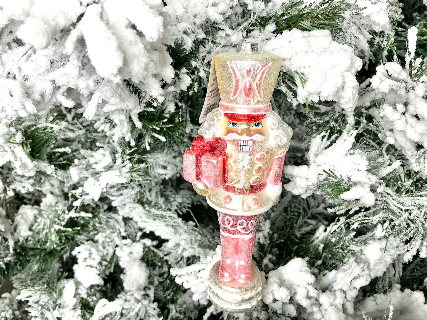 Nutcracker Ornament, Cream and pink, 4320885