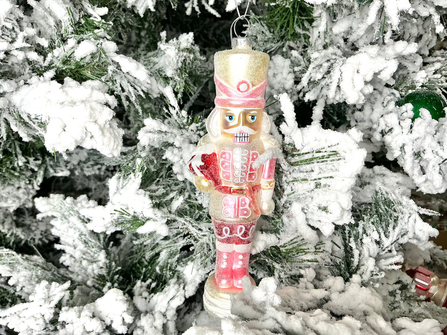 Nutcracker Ornament, Cream and pink, 4320885