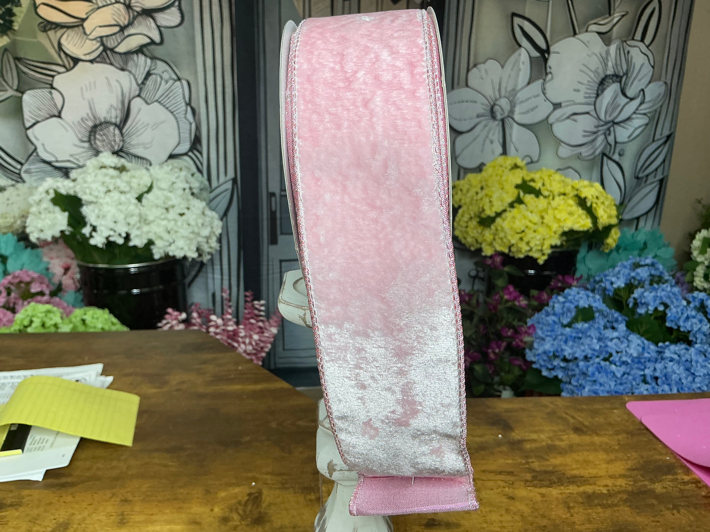Pink Velvet Ribbon, Designer Ribbon, MTX71554