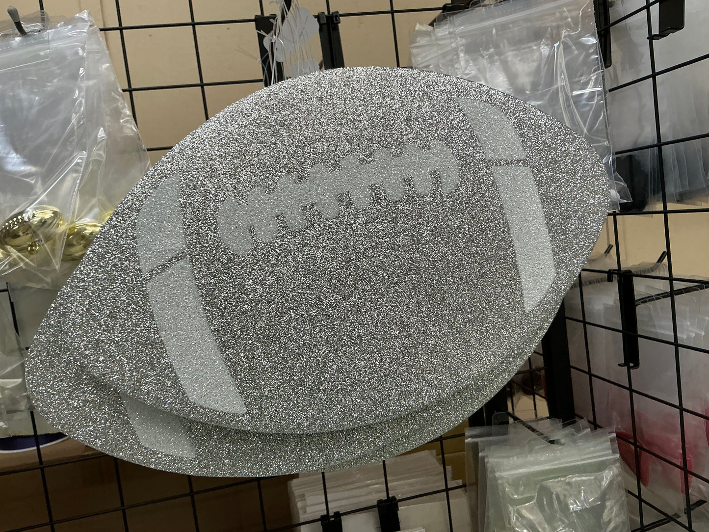 Silver/White Football, MD0272AX*