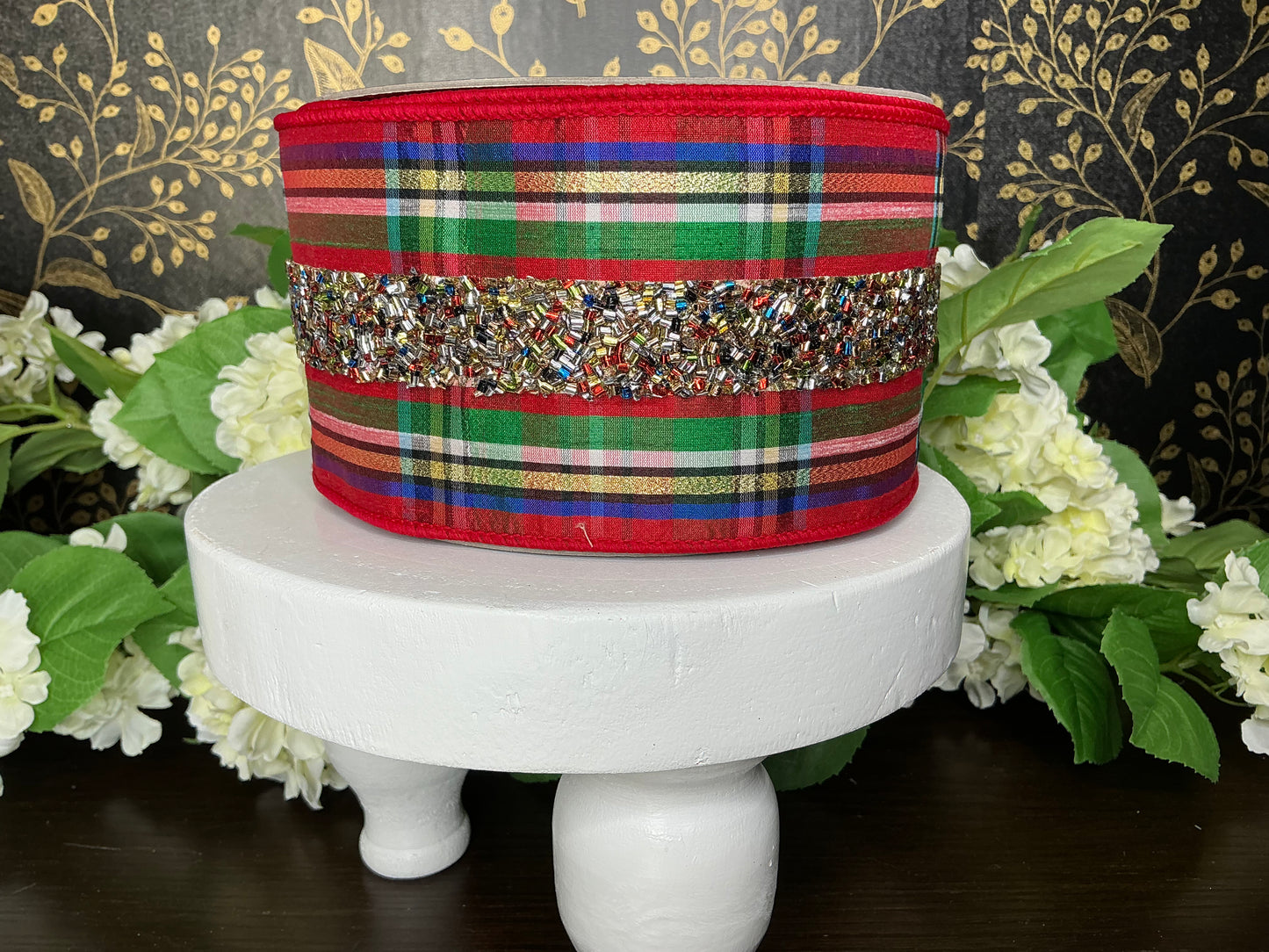 Sparkly soldier Ribbon, Farrisilk designer ribbon, RK619-32
