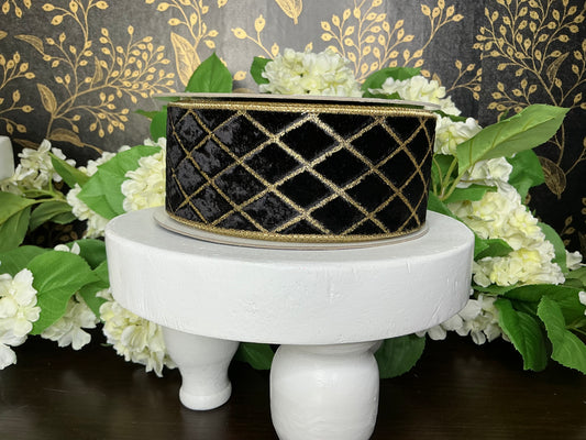 Metallic diamond ribbon, Farrisilk designer ribbon, RG453-92