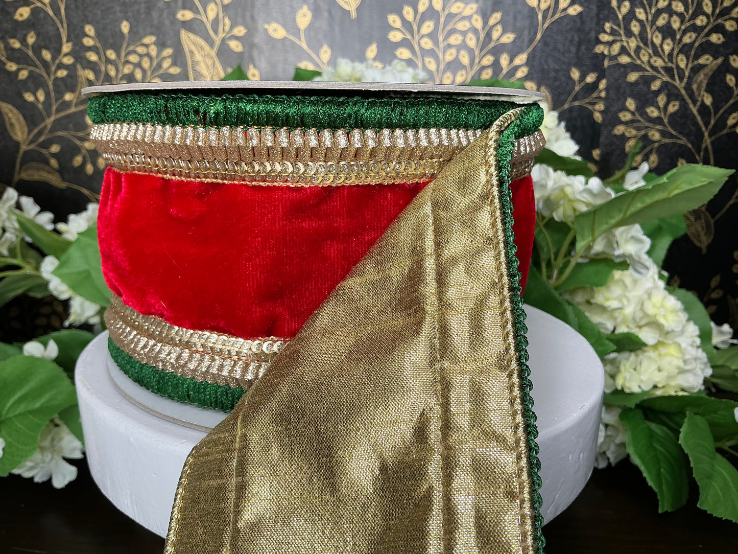 Royal fringe ribbon, Farrisilk designer ribbon, RK315-47