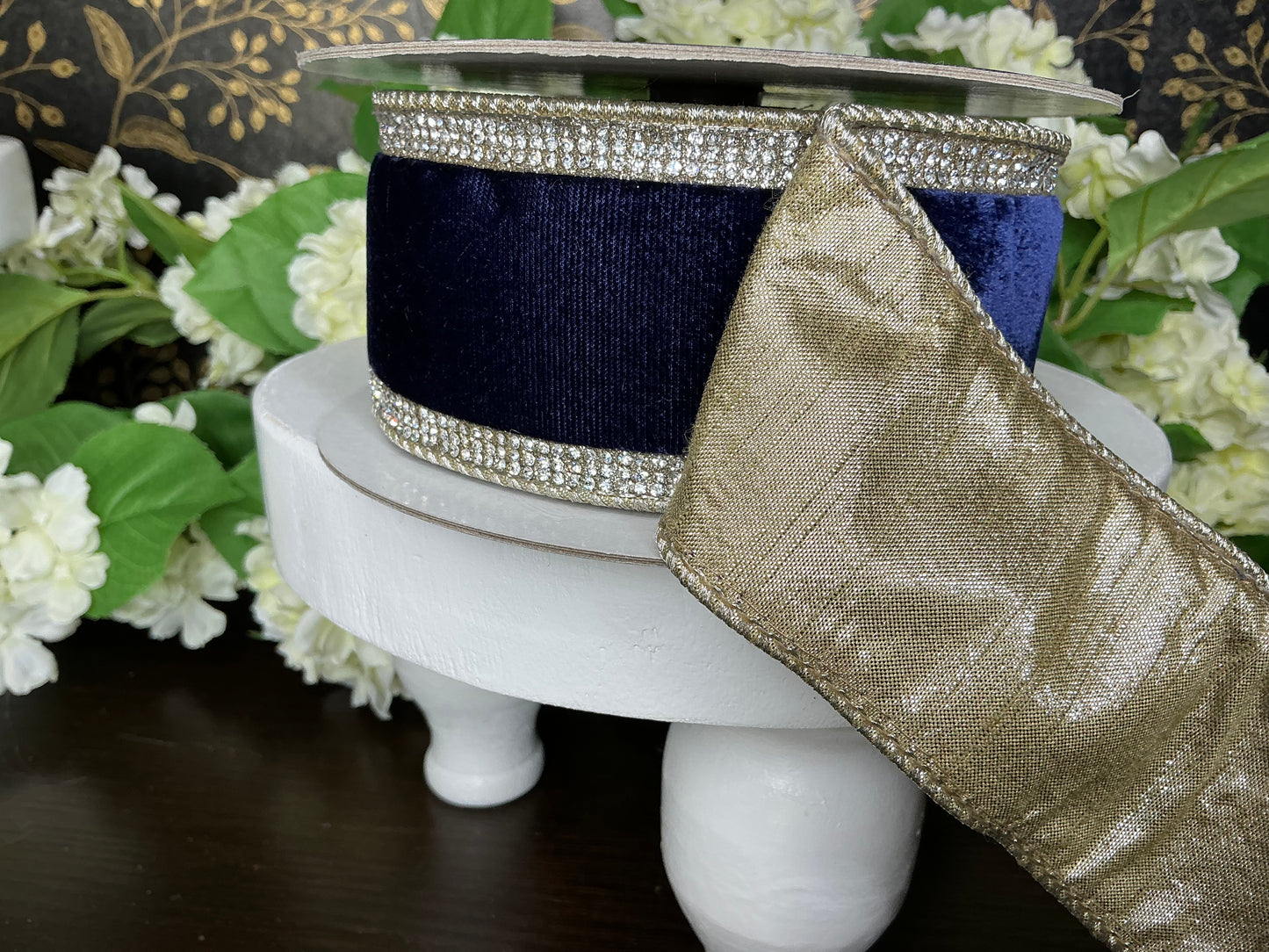 Winter diamonds Ribbon, Farrisilk Designer ribbon