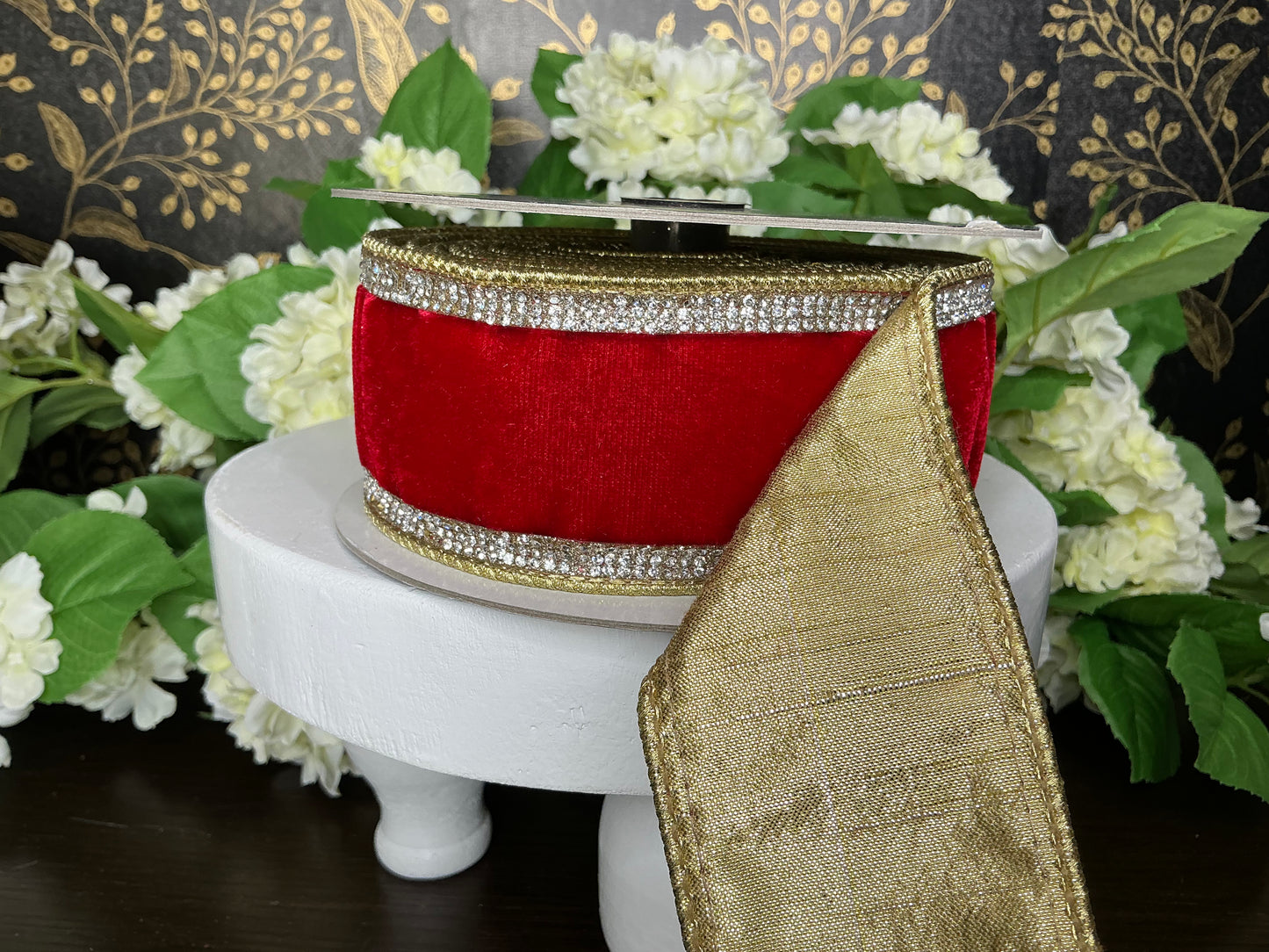 Winter diamonds Ribbon, Farrisilk Designer ribbon