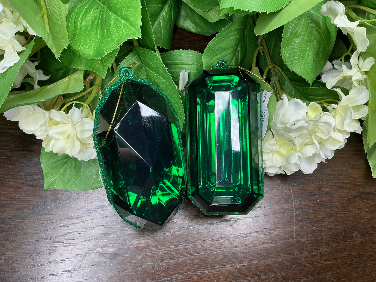 Green gem/jewel set of 2, MTX67414