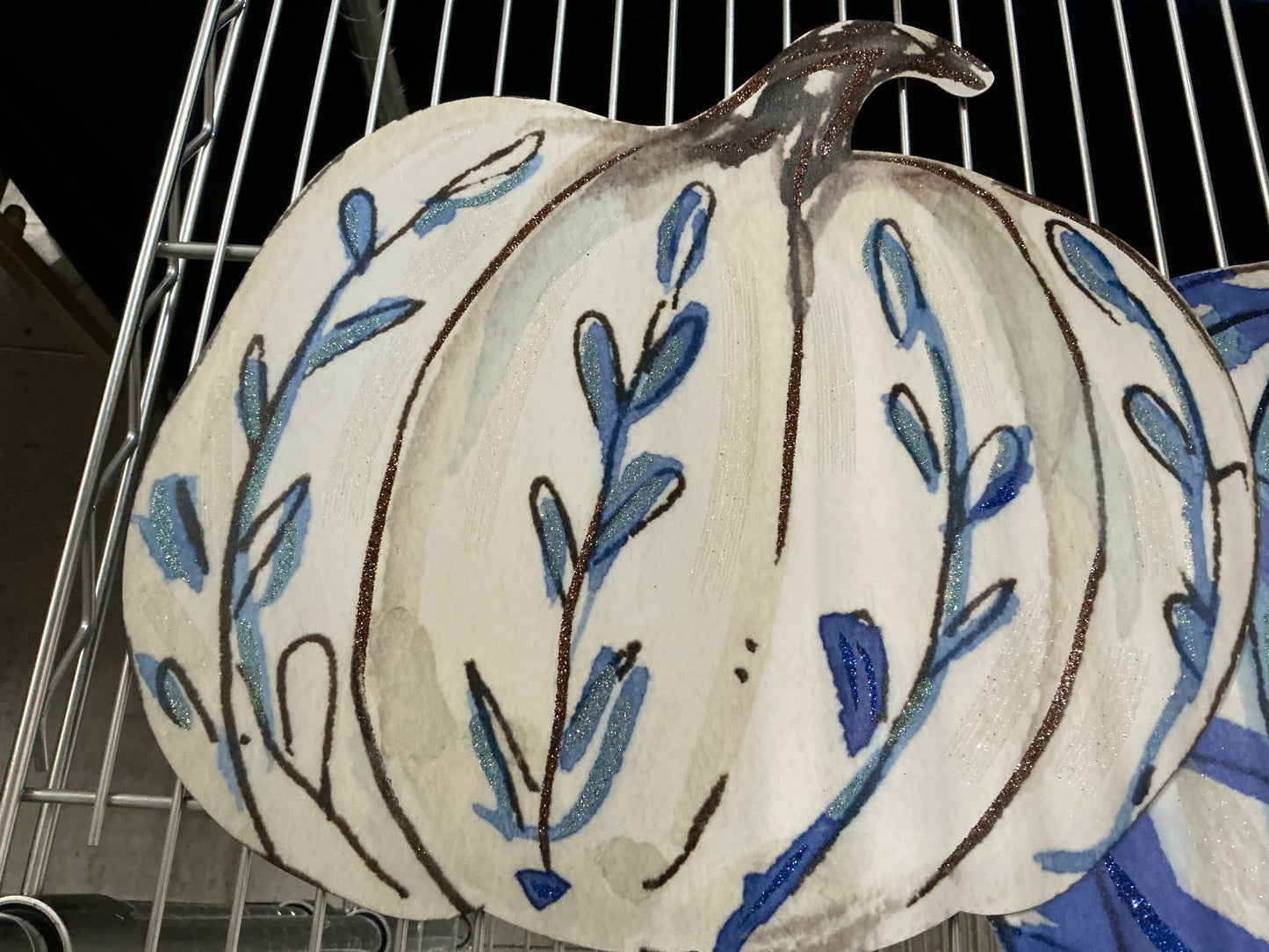 Blue and White Pumpkins, Round Top Collection