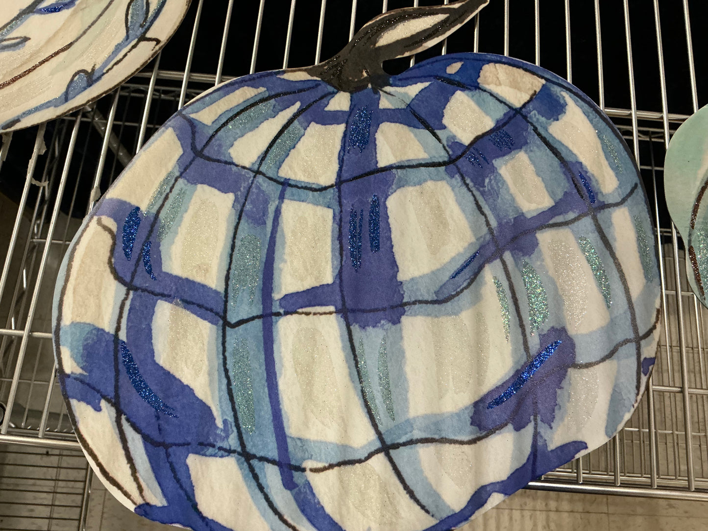 Blue and White Pumpkins, Round Top Collection