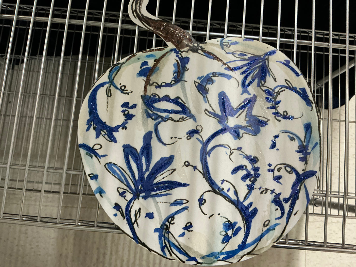 Blue and White Pumpkins, Round Top Collection