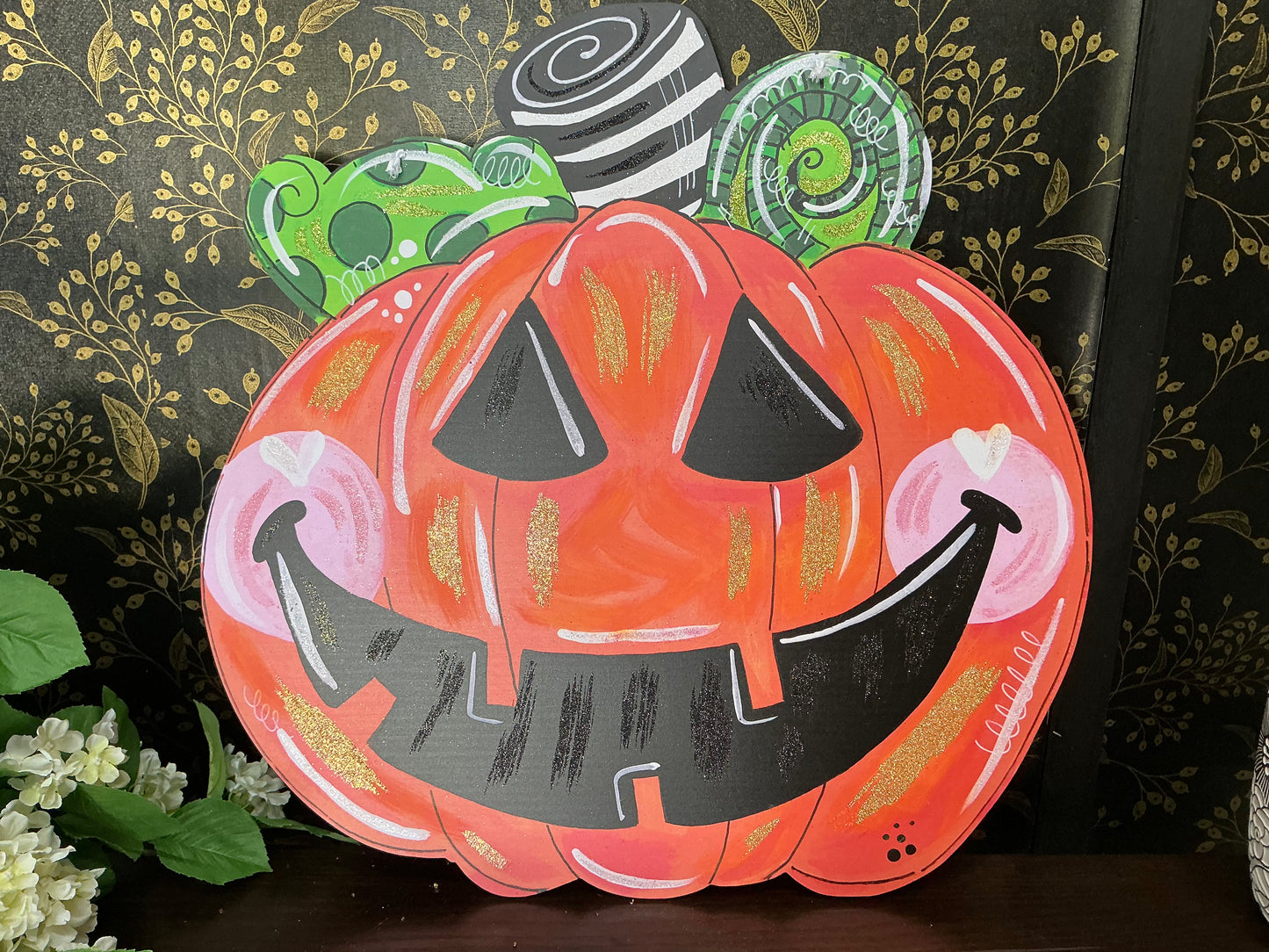 Jack O Lantern Door Hanger