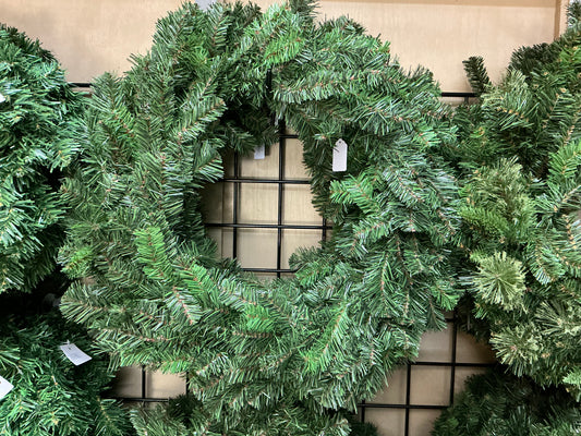 24” Wreath, green