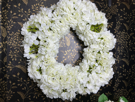 White Hydrangea wreath - W4441808
