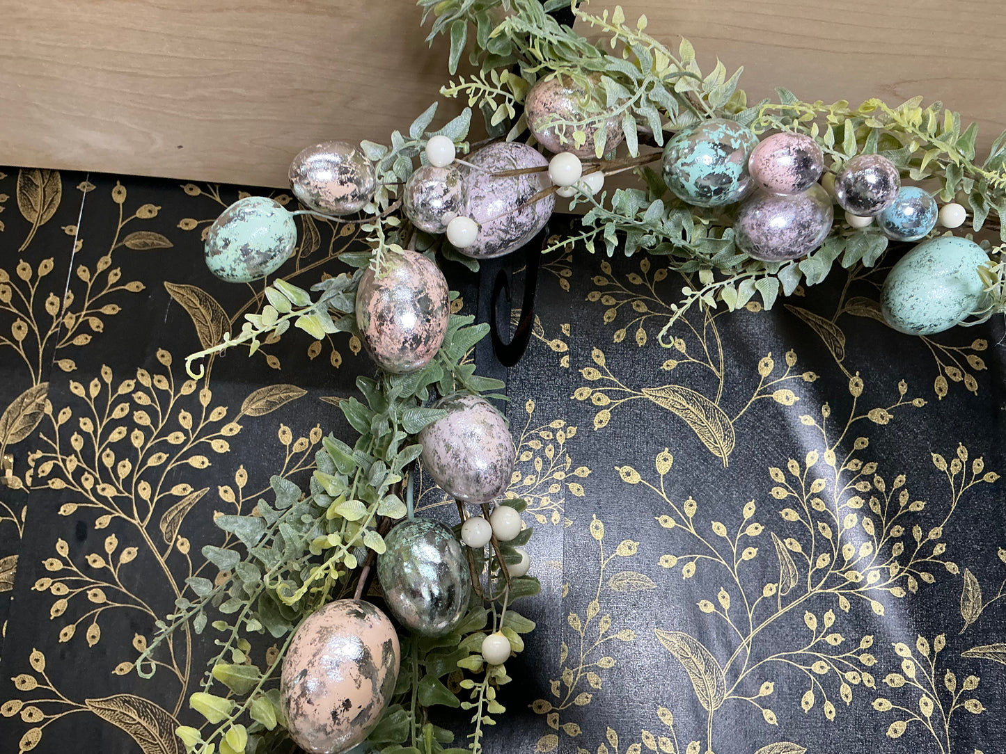 Vintage Chocolate Egg Garland, MT26528