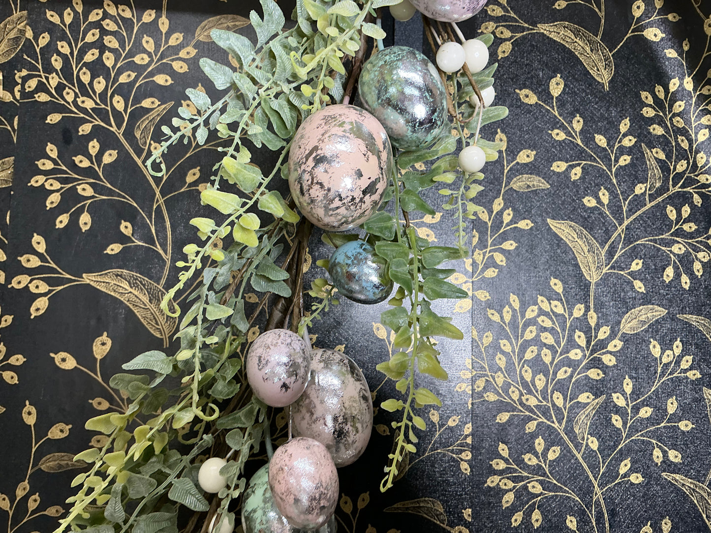 Vintage Chocolate Egg Garland, MT26528
