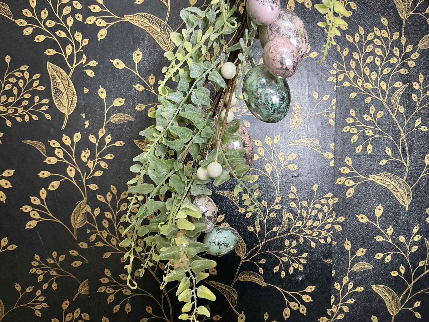 Vintage Chocolate Egg Garland, MT26528