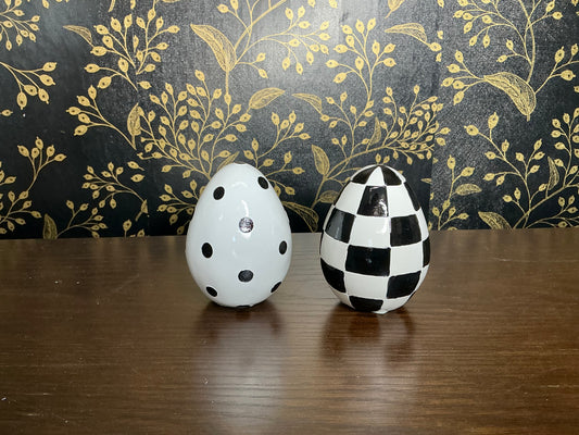 Black and white Eggs Set -6” -MT26637
