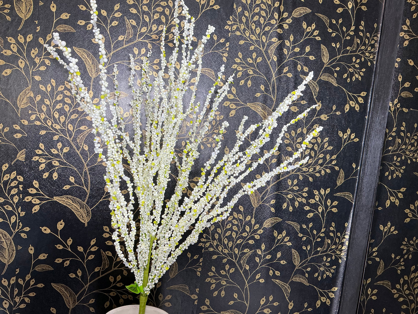 Cream bead twig bush - 63699CM