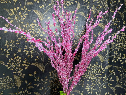 Pink Bead Twig Bush - 63699PK