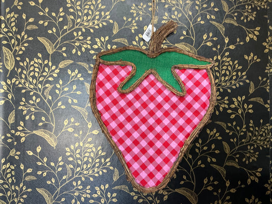 Strawberry Plaid - Grapevine Shape