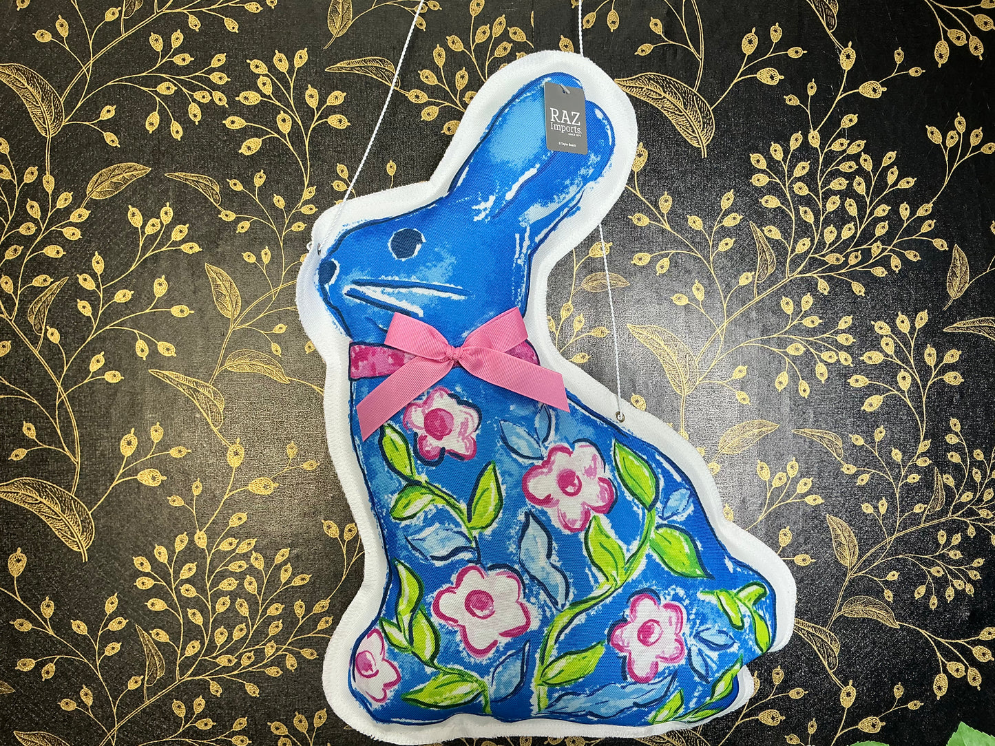 Plush bunny wreath attachment - 4656027