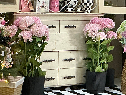 Artificial 3FT Pink Hydrangea in pot