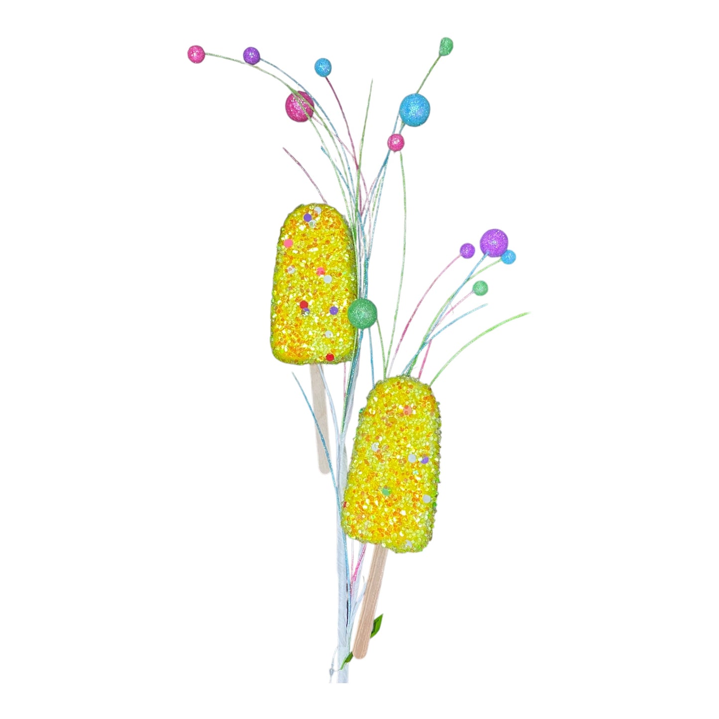 Yellow Sequin Popsicle Spray