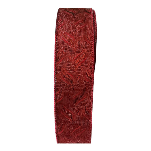 Red Metallic Ribbon - 1.5”