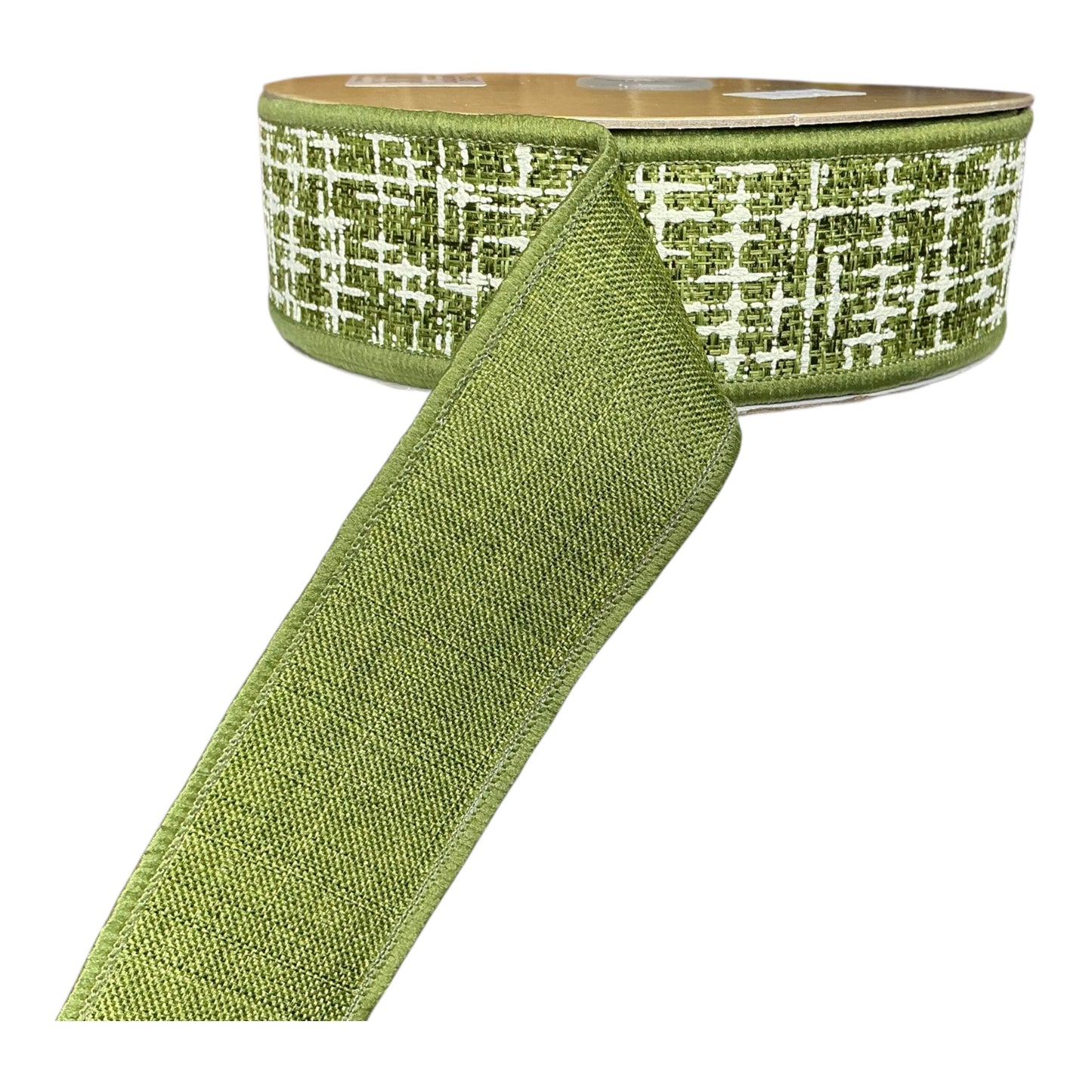 Moss Green Knit Look Ribbon - D’Lux
