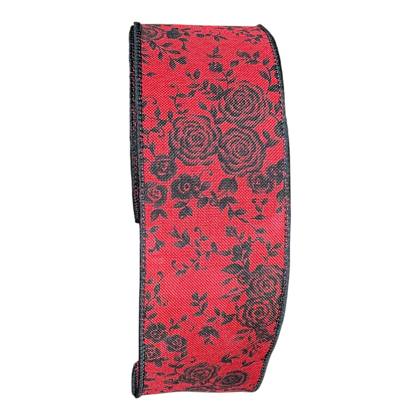 Red and Black Rose Ribbon
