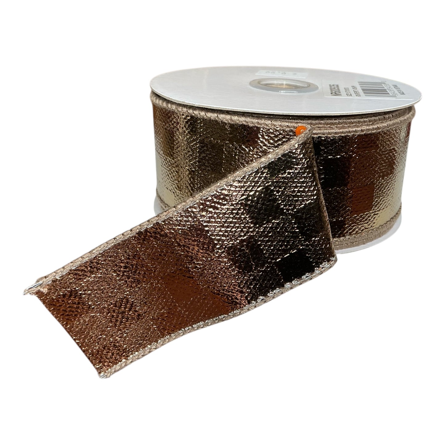 Copper Check Ribbon